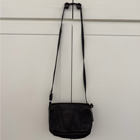 Margot New York Handbags - Classic Black Leather Crossbody Bag